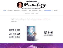 Tablet Screenshot of moonology.com